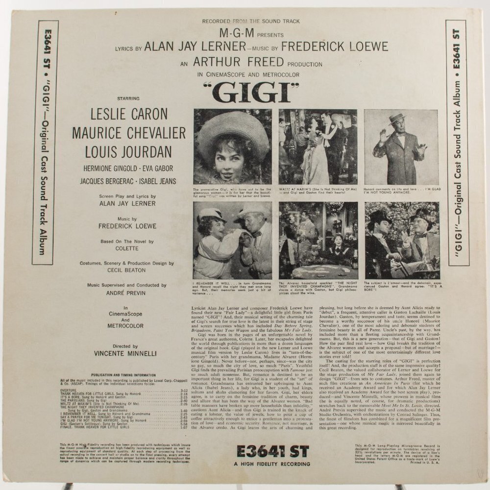 VINTAGE Vinyl | Gigi Original Cast Soundtrack | 1950s - Picture 2 of 6